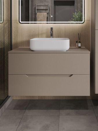 Тумба с раковиной Orange Line Li-100TuLMDF+B05-500W 100х50