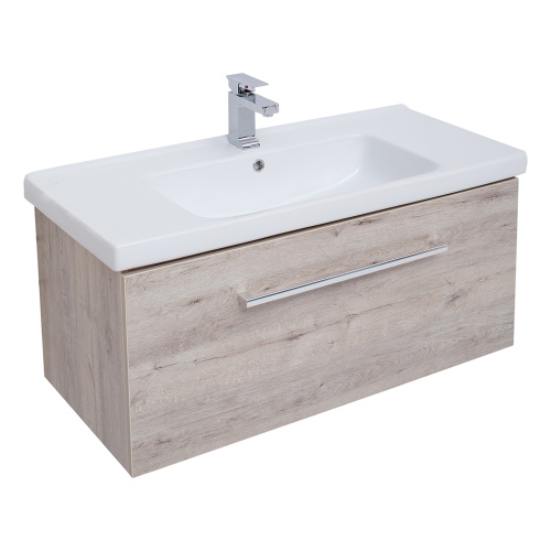 Тумба под раковину Dreja Big Inn 77.0206D 96х43х46 подвесная цвет дуб кантри - фото 4