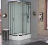 Душевая кабина Frank 181009 120х80 асимметричная с крышей ориентация правая