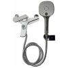 Смеситель для ванны и душа Haiba HB548-8 HB60548-8 настенный белый/хром