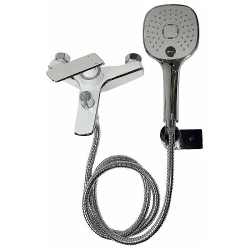 Cмеситель для ванны и душа Haiba HB60548-8 настенный белый/хром - фото 2 Cмеситель для ванны и душа Haiba HB60548-8 настенный белый/хром - фото 2