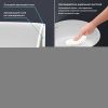 Раковина акриловая Wellsee Chalice Perfection 230613000 50х50 напольная цвет белый/черный без отверстий под смеситель