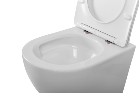 Унитаз подвесной BelBagno SFERA-R BB046CH-TOR/SC белый с сиденьем микролифт безободковый смыв торнадо