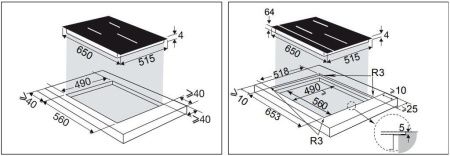 Варочная панель индукционная De Dietrich DPI4320XT