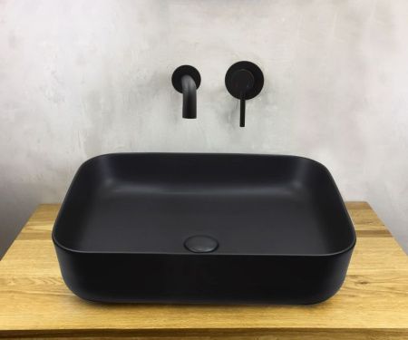 Смеситель для раковины Bronze de Luxe SCANDI 14511B встраиваемый в стену черный