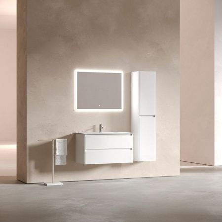 Тумба под раковину Sancos Libra LB90W 90х50 подвесная цвет белый