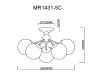 Люстра потолочная Myfar Kate (Кате) MR1431-5C