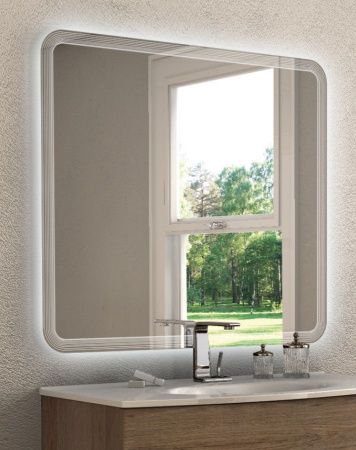 Зеркало с подсветкой Cezares 54352 100х90 подвесное