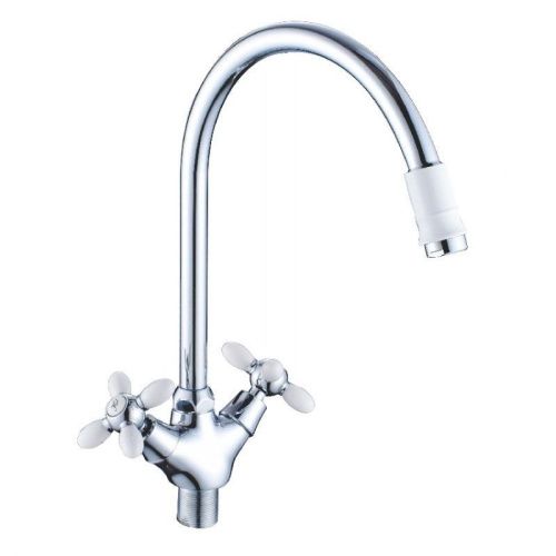 Смеситель для кухни Cron CN46127-8 на мойку белый - фото 2