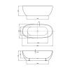Ванна акриловая Vincea VBT-408-1800 180х80 отдельностоящая овальная