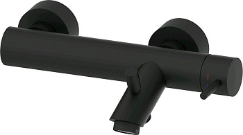 Смеситель для ванны с душем Paffoni Light LIG022NO настенный черный без термостата