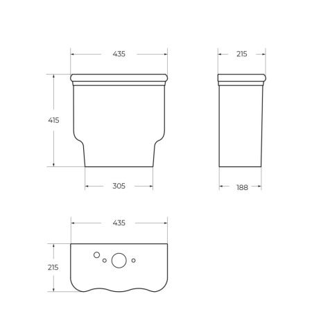 Бачок для унитаза BelBagno Boheme BB115T