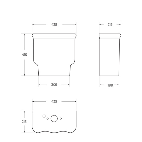 Бачок для унитаза BelBagno Boheme BB115T - фото 2