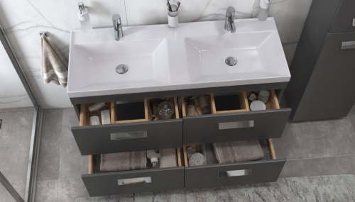 Тумба под раковину Velvex ORLANDO tnORL.120-232 120х45х80 напольная цвет серый - фото 4