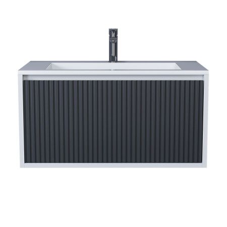 Тумба с раковиной Uperwood Next Premium 3930205166 80х50 цвет серый