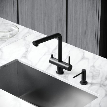 Смеситель для кухни Sancos Spin SC4015MB на мойку черный