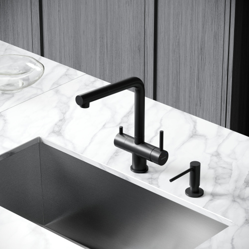 Смеситель для кухни Sancos Spin SC4015MB на мойку черный матовый - фото 3