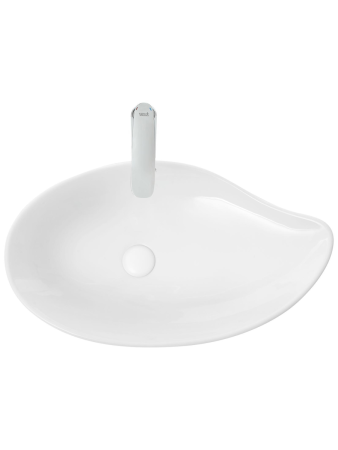Раковина из сантехнического фаянса WeltWasser WW SK 10000004578 40 см накладная цвет белый без отверстий под смеситель