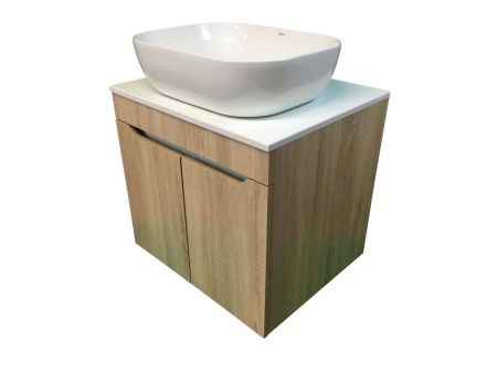 Тумба с раковиной Sintesi STL.W7021_SIN-LVB-APP-403 60х60 подвесная цвет коричневый