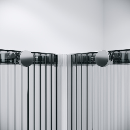 Душевой уголок Niagara Nova NG-4623-34 90х90 стекло рифленое профиль хром глянцевый без поддона