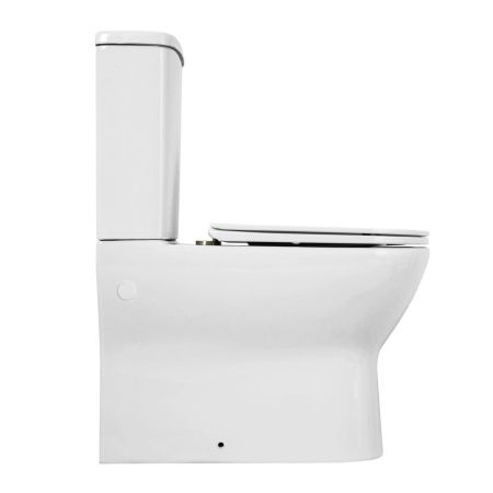 Чаша унитаза напольная BelBagno ENERGIA BB8134CPR/SC цвет белый без бачка с сиденьем микролифт безободковая каскадный смыв