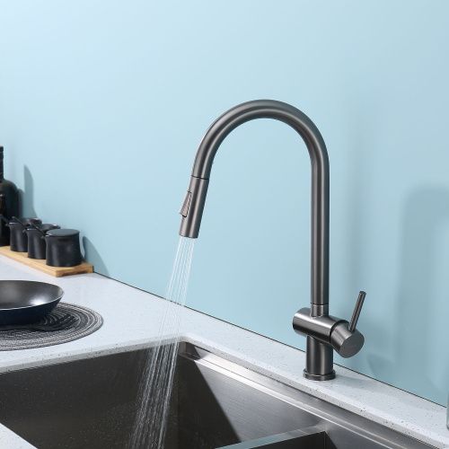 Смеситель для кухни Splenka S204 S204.49.09 на мойку серый - фото 5