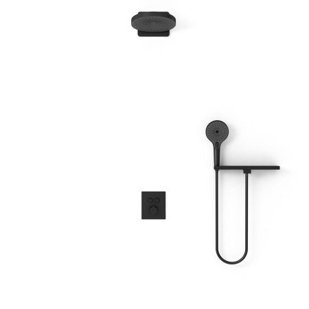 Душевая система Vincea VSFW-3I21T1RMB встраиваемая в стену цвет черный с термостатом