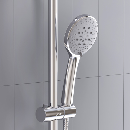 Душевая стойка Dorff Futura D0710500 настенная цвет хром с термостатом