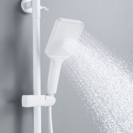 Душевая стойка Shevanik S4436C настенная цвет белый
