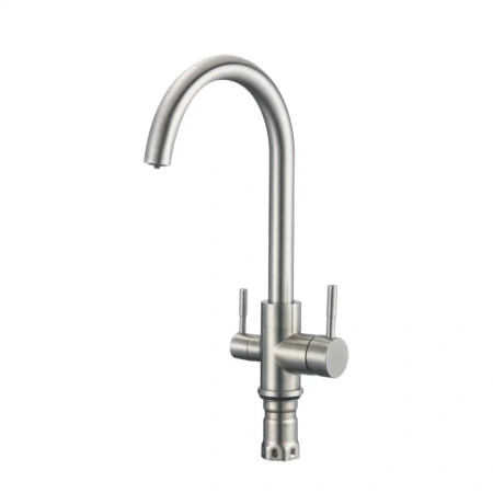 Смеситель для кухни Shevanik S168B на мойку сатин