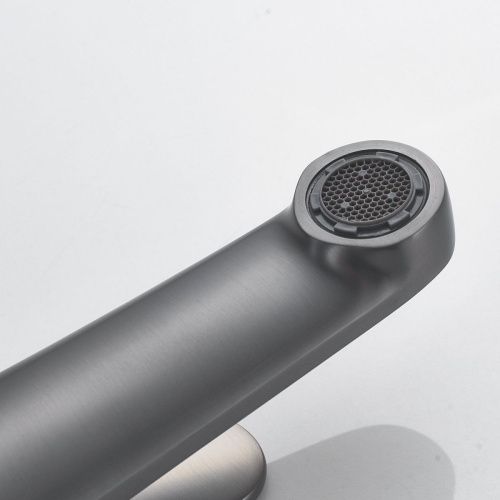 Смеситель Shevanik S6201T на раковину оружейная сталь - фото 5