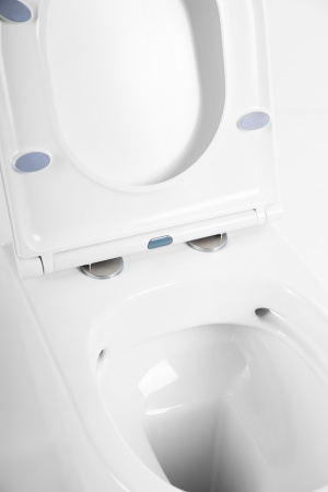 Унитаз приставной BelBagno MARINO BB105CBR/BB870SC белый с сиденьем микролифт безободковый каскадный смыв