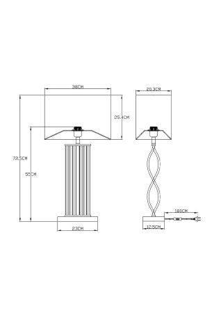 Настольная лампа Arte Lamp Veil (Веил) A5061LT-1PB