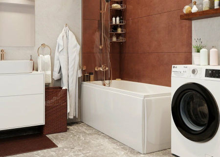 Ванна акриловая Vagnerplast Aronia VPBA170ARN2X-04 170х75 пристенная прямоугольная без каркаса