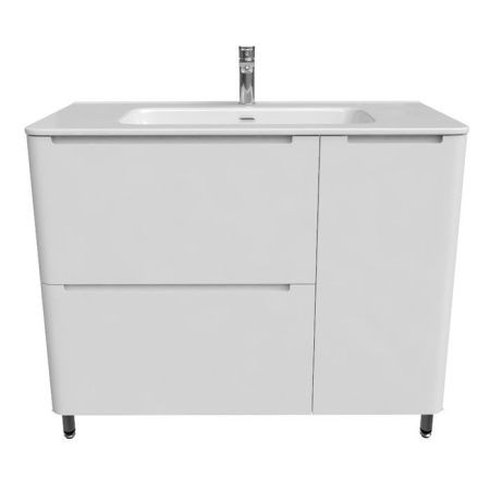 Тумба с раковиной Iddis Edifice EDI10WFi95K 100х50 напольная цвет белый