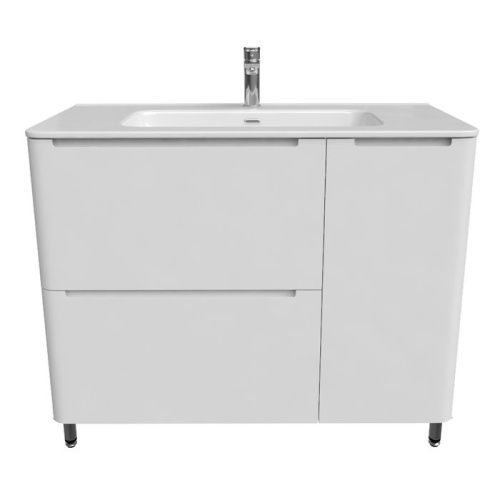 Тумба с раковиной IDDIS Edifice EDI10WFi95K 100х47х81 напольная цвет белый - фото 2