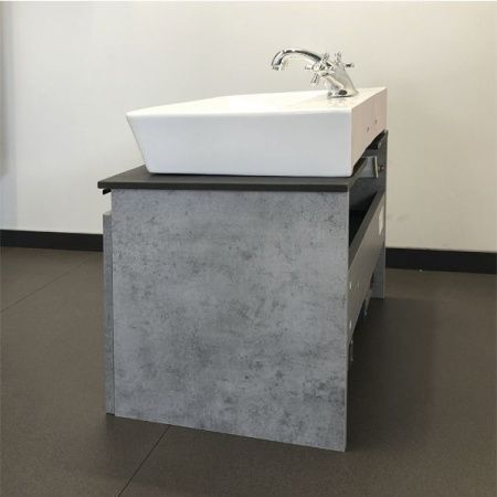 Тумба с раковиной Comforty Эдинбург 00-00001928CF 60х40 подвесная цвет серый