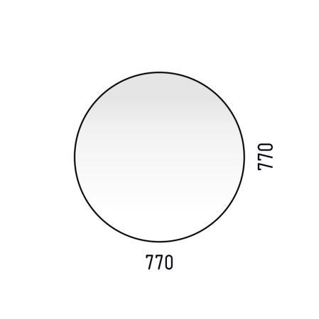 Зеркало Corozo Окко SD-00001359 80х80