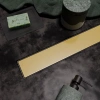 Душевой лоток Veconi Stesso VS700G 75х10 золото