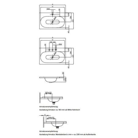Раковина из нержавеющей стали Bette Comodo A215-000 HLW1 60 см встраиваемая цвет белый 1 отверстие под смеситель