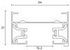 Шинопровод однофазный накладной Hesby Lighting Skylite (Скылите) HSBL_0001