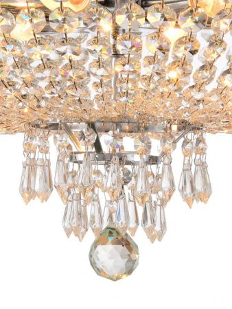 Люстра на штанге Natali Kovaltseva Rococo (Роцоцо) ROCOCO 81407/6C CHROME