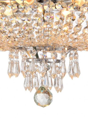 Люстра на штанге Natali Kovaltseva Rococo (Роцоцо) ROCOCO 81407/6C CHROME - фото 3