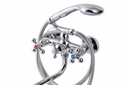 Смеситель для ванны и душа FAUZT FZs-317-32 настенный хром