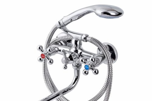 Смеситель для ванны и душа FAUZT FZs-317-32 настенный хром - фото 2