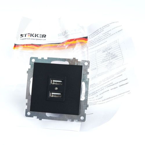 Розетка USB 2-местная Stekker Катрин 39616 - фото 4