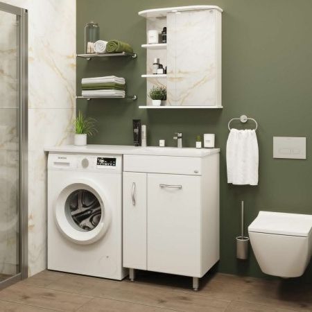 Зеркало-шкаф Onika Карина 205513 60х70 подвесной цвет белый