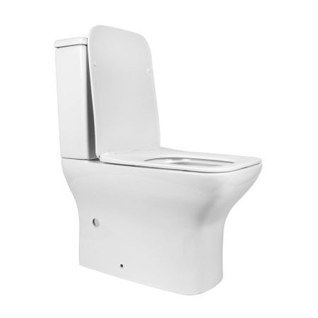 Унитаз напольный с бачком Bond Cube F09-00 белый с сиденьем безободковый душевой смыв