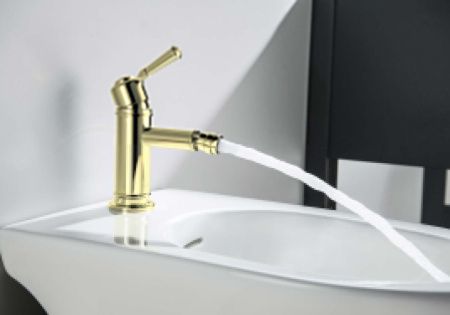 Смеситель Aquatek КЛАССИК AQ1518PG на биде золото