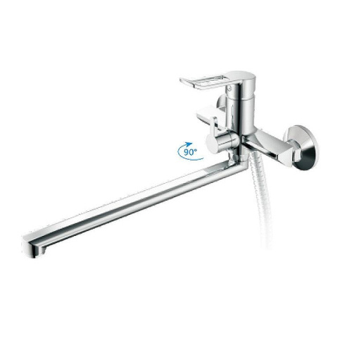 Cмеситель для ванны и душа Haiba HB22556 настенный хром - фото 2 Cмеситель для ванны и душа Haiba HB22556 настенный хром - фото 2